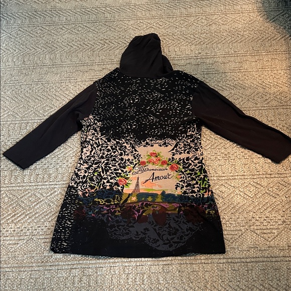 Women's Black and Multicolor Jacket - Picture 4 of 8